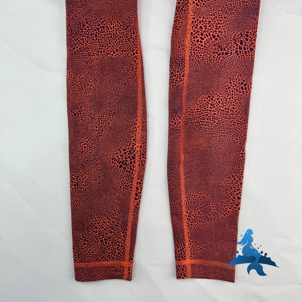 1075 lululemon Wunder Train High-Rise Tight - Size 4 -  Crackle Glaze Orange - Picture 3 of 11